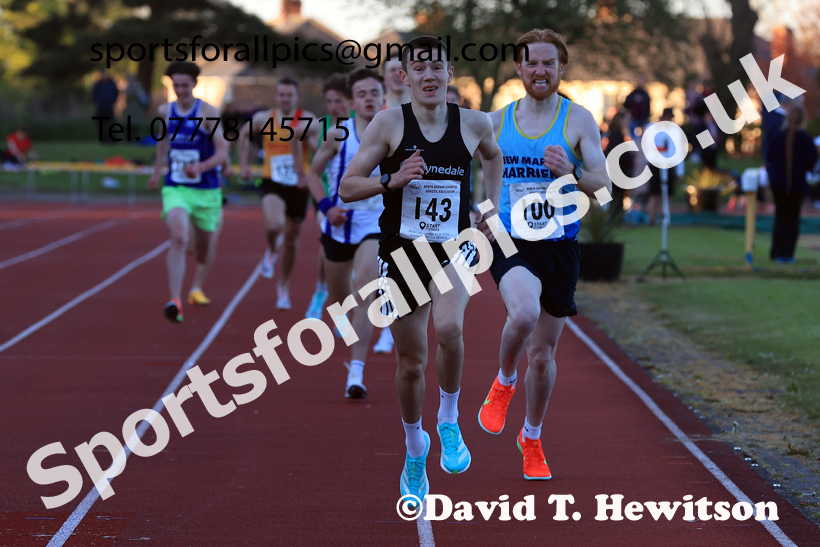 The 1500 metres, 2026 NEGP 1, Monkton Stadium. Photo: David T. Hewitson/Sports for All Pics